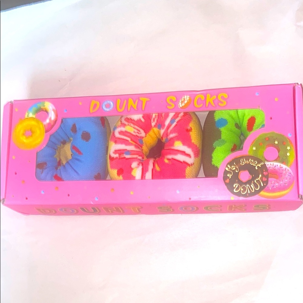 NIB Donut Socks OS